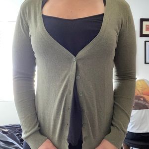 Green forever 21 cardigan